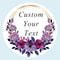 Custom Name Date Thank You Stickers, Personalized Round Circle Labels, Wedding or Bridal Shower Party Favor Stickers, Cu