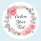 Custom Name Date Thank You Stickers, Personalized Round Circle Labels, Wedding or Bridal Shower Party Favor Stickers, Cu