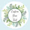 Custom Name Date Thank You Stickers, Personalized Round Circle Labels, Wedding or Bridal Shower Party Favor Stickers, Cu