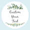 Custom Name Date Thank You Stickers, Personalized Round Circle Labels, Wedding or Bridal Shower Party Favor Stickers, Cu