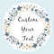 Custom Name Date Thank You Stickers, Personalized Round Circle Labels, Wedding or Bridal Shower Party Favor Stickers, Cu