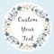 Custom Name Date Thank You Stickers, Personalized Round Circle Labels, Wedding or Bridal Shower Party Favor Stickers, Cu