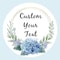 Custom Name Date Thank You Stickers, Personalized Round Circle Labels, Wedding or Bridal Shower Party Favor Stickers, Cu