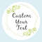 Custom Name Date Thank You Stickers, Personalized Round Circle Labels, Wedding or Bridal Shower Party Favor Stickers, Cu