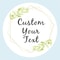 Custom Name Date Thank You Stickers, Personalized Round Circle Labels, Wedding or Bridal Shower Party Favor Stickers, Cu