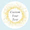 Custom Name Date Thank You Stickers, Personalized Round Circle Labels, Wedding or Bridal Shower Party Favor Stickers, Cu