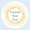 Custom Name Date Thank You Stickers, Personalized Round Circle Labels, Wedding or Bridal Shower Party Favor Stickers, Cu