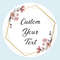 Custom Name Date Thank You Stickers, Personalized Round Circle Labels, Wedding or Bridal Shower Party Favor Stickers, Cu