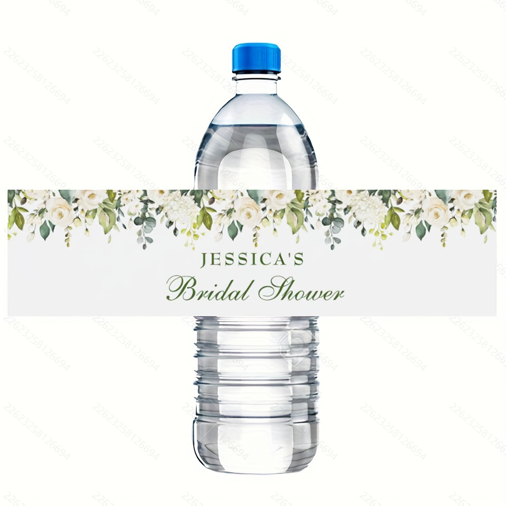 Modern wedding water bottle label, custom wedding water bottle label, printed personalized, wedding water bottle label