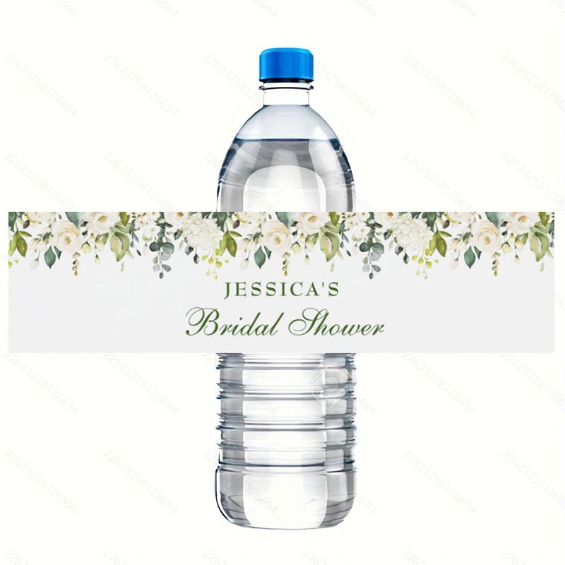 Modern wedding water bottle label, custom wedding water bottle label, printed personalized, wedding water bottle label