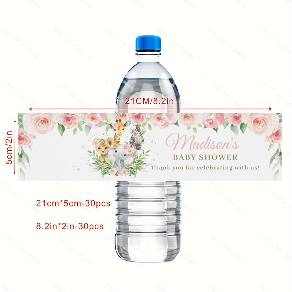 Modern wedding water bottle label, custom wedding water bottle label, printed personalized, wedding water bottle label