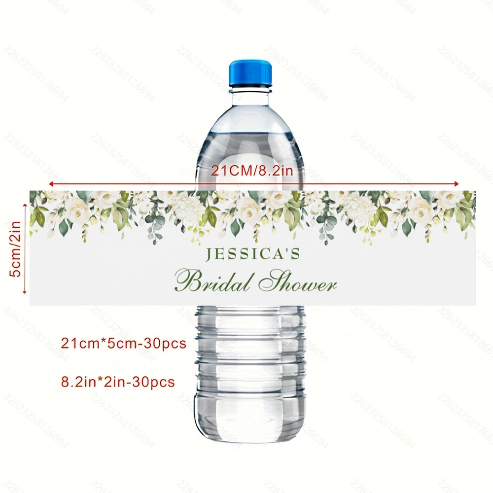 Modern wedding water bottle label, custom wedding water bottle label, printed personalized, wedding water bottle label