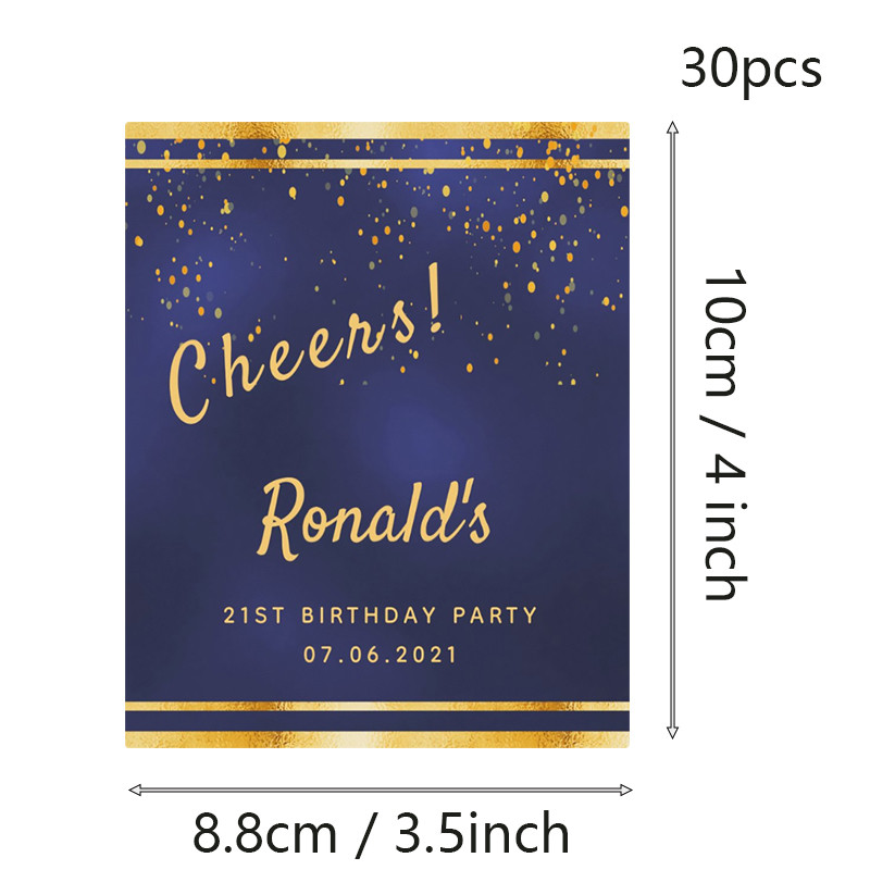 Personalized Engagement Champagne Box Label, Wedding Wine Bottle Label, Customized Couple Names Gift Stickers