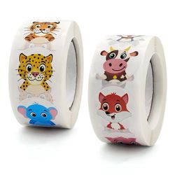 diy gift sealing, roll stickers small cute, toy game sticker, stickers for rolling animal, label decoration