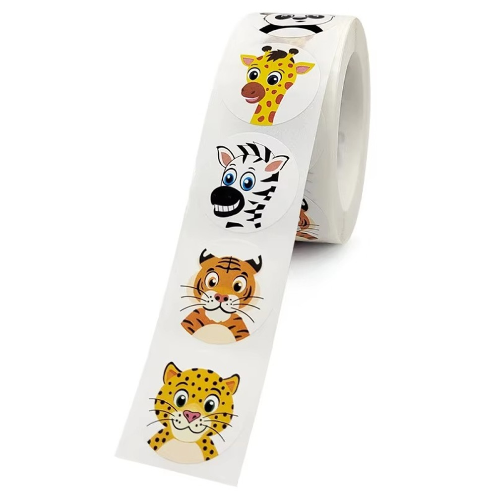 DIY Gift Sealing, Roll Stickers Small Cute, Toy Game Sticker, Stickers for Rolling Animal, Label Decoration
