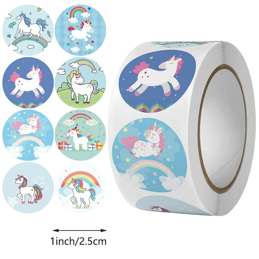 DIY Gift Sealing, Roll Stickers Small Cute, Toy Game Sticker, Stickers for Rolling Animal, Label Decoration