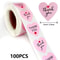 Love Heart Shaped Sticker, Thank You Stickers, Packaging Home Made, New Rolling Stickers for Business