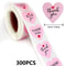 Love Heart Shaped Sticker, Thank You Stickers, Packaging Home Made, New Rolling Stickers for Business