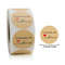 Pink Kraft Paper Stickers, Thank You Stickers, Gift Bags Packaging, Small Business Labels, Seals Envelopes