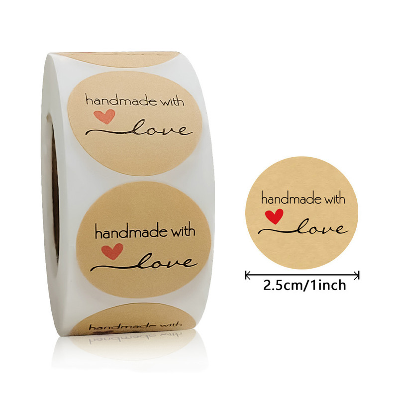 Pink Kraft Paper Stickers, Thank You Stickers, Gift Bags Packaging, Small Business Labels, Seals Envelopes