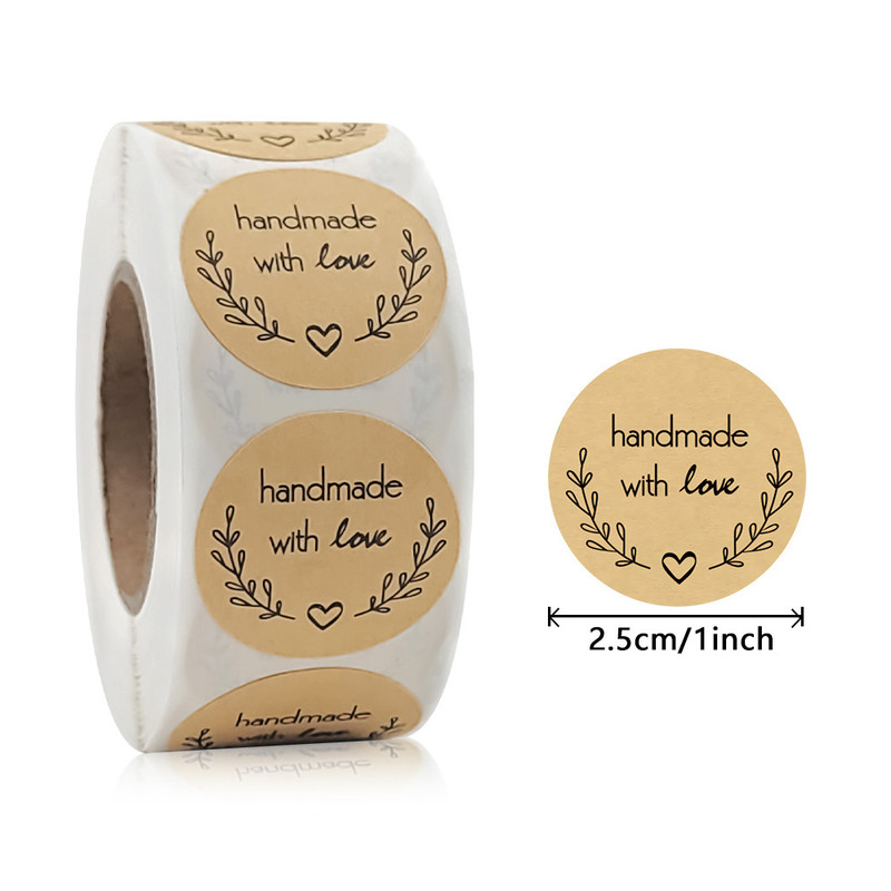 Pink Kraft Paper Stickers, Thank You Stickers, Gift Bags Packaging, Small Business Labels, Seals Envelopes