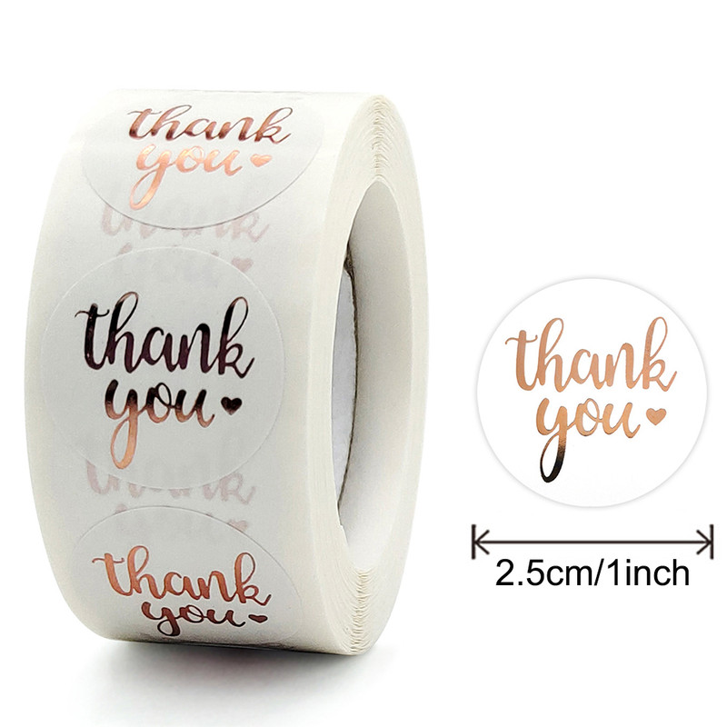 Pink Kraft Paper Stickers, Thank You Stickers, Gift Bags Packaging, Small Business Labels, Seals Envelopes