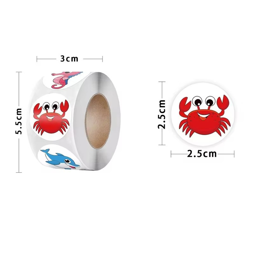 Rolling Stickers, Animal Stickers, Roll New Small Packaging, Photocard Decor Lables