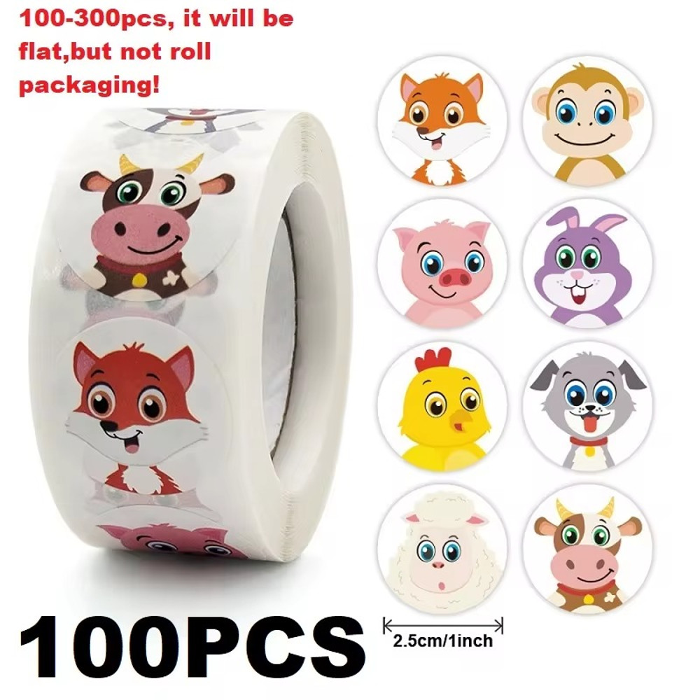 Rolling Stickers, Animal Stickers, Roll New Small Packaging, Photocard Decor Lables