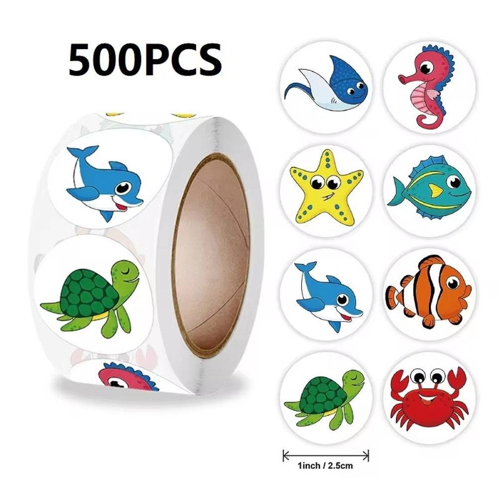 Rolling Stickers, Animal Stickers, Roll New Small Packaging, Photocard Decor Lables