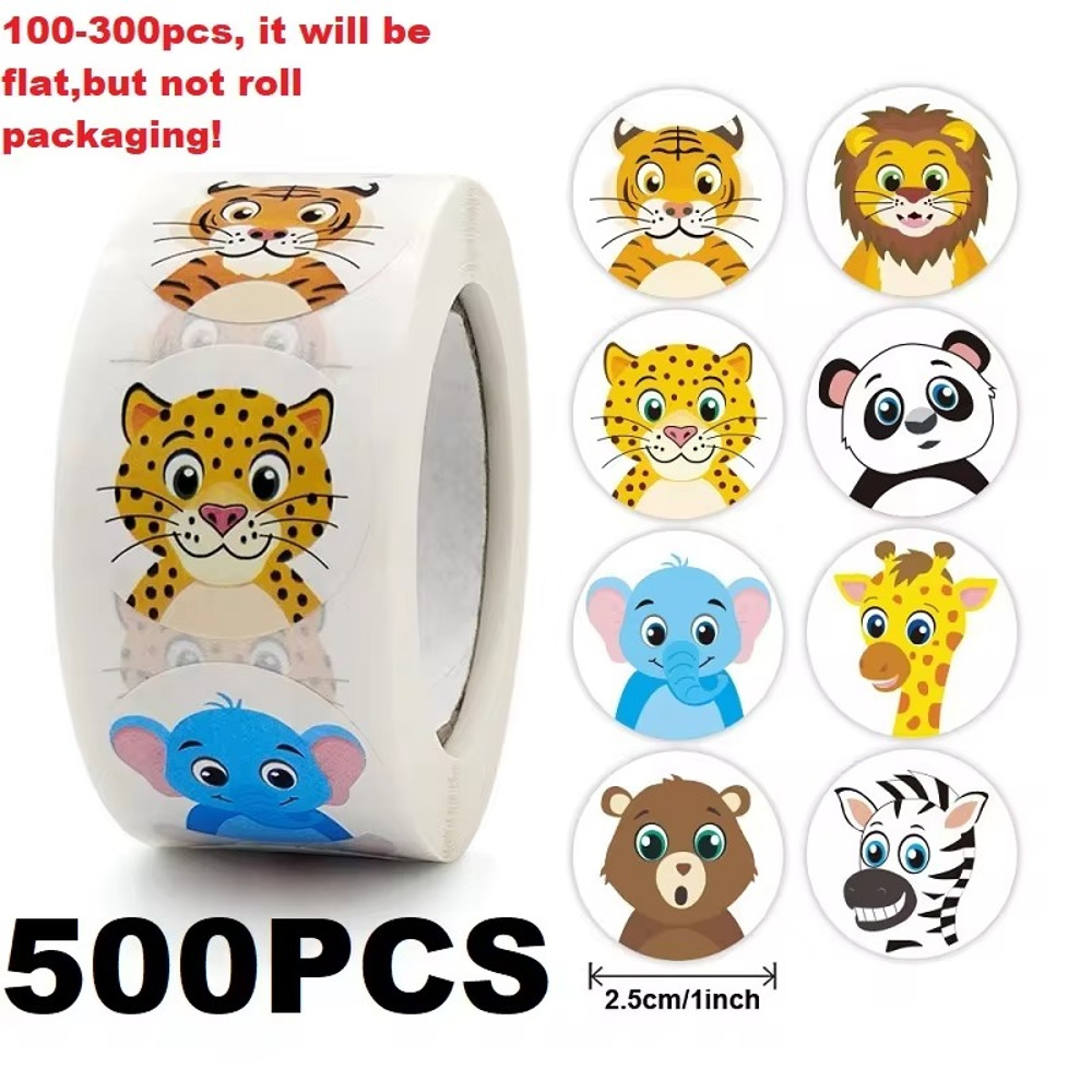 Rolling Stickers, Animal Stickers, Roll New Small Packaging, Photocard Decor Lables