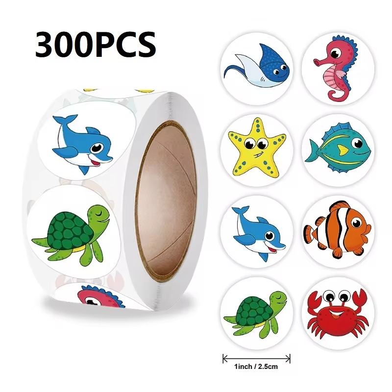 Rolling Stickers, Animal Stickers, Roll New Small Packaging, Photocard Decor Lables