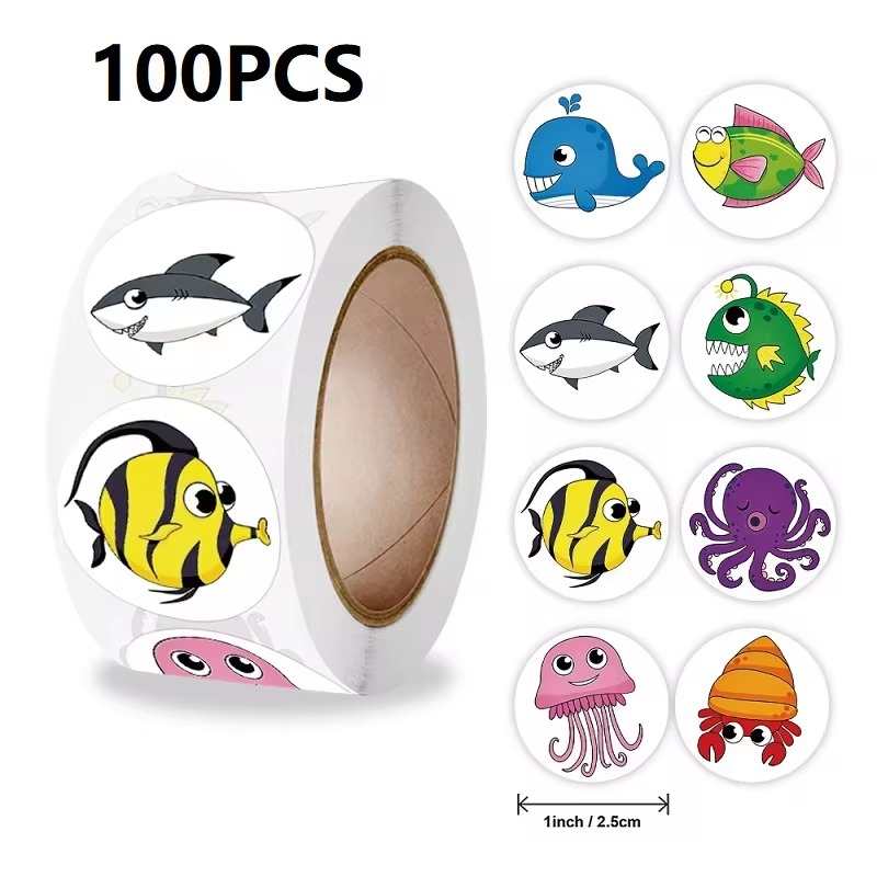 Rolling Stickers, Animal Stickers, Roll New Small Packaging, Photocard Decor Lables