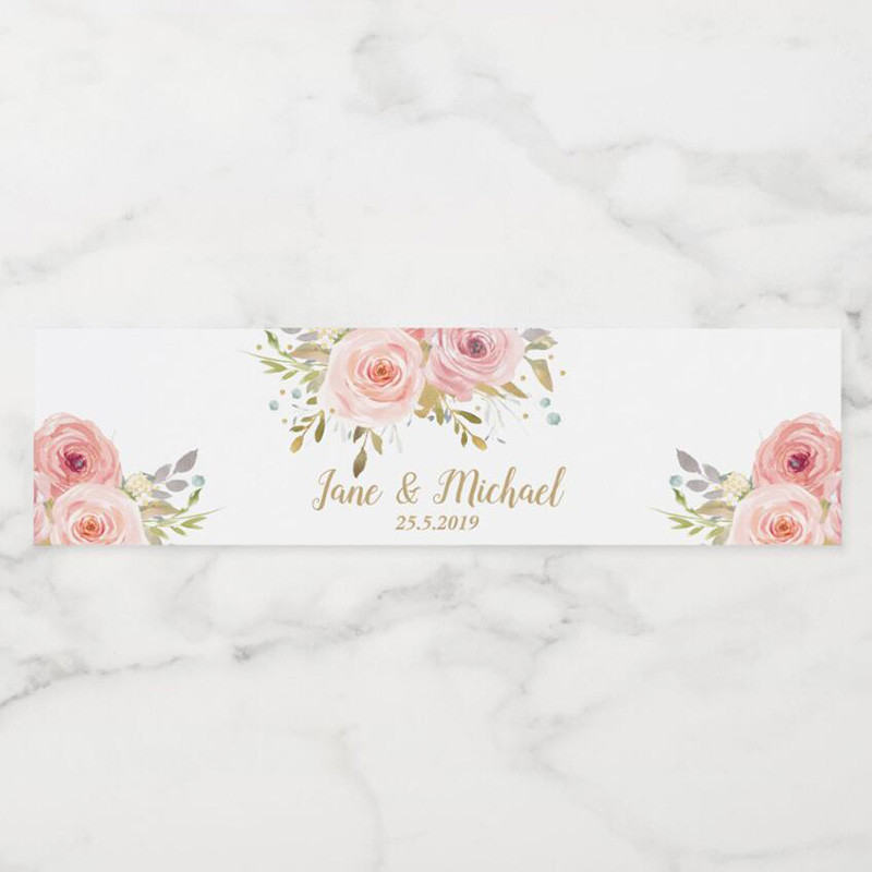 Water Bottle Stickers, Personalized Customized Bottle Labels, Wedding Party, Birthday Baptism Decorations