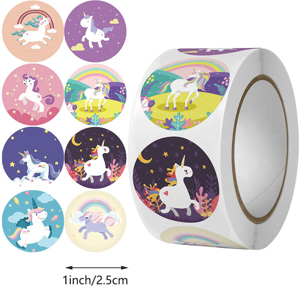 Sticker DIY Gift Sealing, Stickers Rolling Animal Roll, Stickers Small Cute Game, Label Decoration
