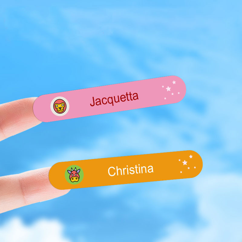 Personalized Stickers Custom Waterproof Labels EcoFriendly Reusable Kids Craft Gifts For School Bot 2