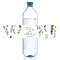 Decorative Plant-Themed Thank You Bottle Stickers, Self-Adhesive Water Labels for Wedding, Bridal Shower and Party Favor
