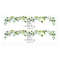 Decorative Plant-Themed Thank You Bottle Stickers, Self-Adhesive Water Labels for Wedding, Bridal Shower and Party Favor