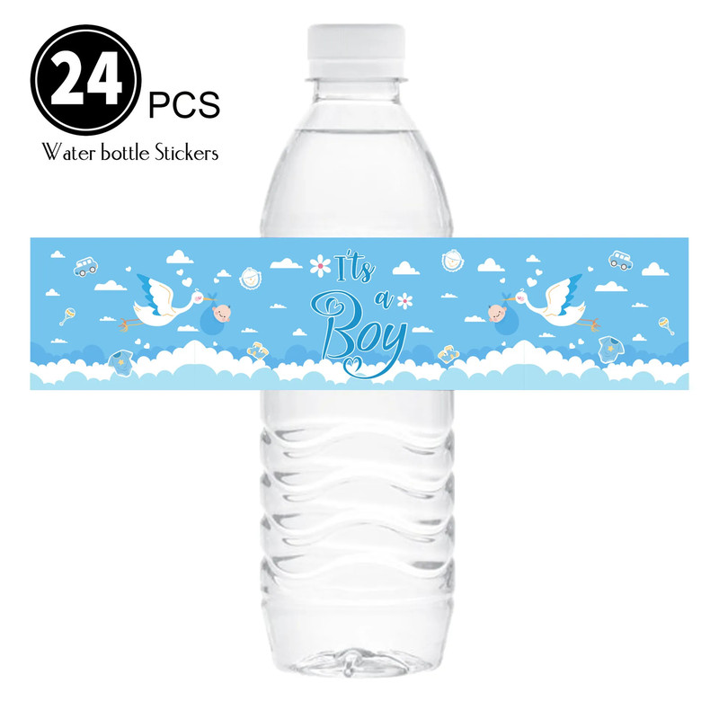 Birthday Party Water Bottle Sticker, Gender Reveal Labels, Theme Party Baby Shower Decoration, Pack