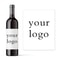 Custom Logo or Text Wine Bottle Stickers, Personalised Waterproof Champagne Labels, for Wedding Party, Bridal Shower