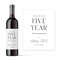 Custom Logo or Text Wine Bottle Stickers, Personalised Waterproof Champagne Labels, for Wedding Party, Bridal Shower