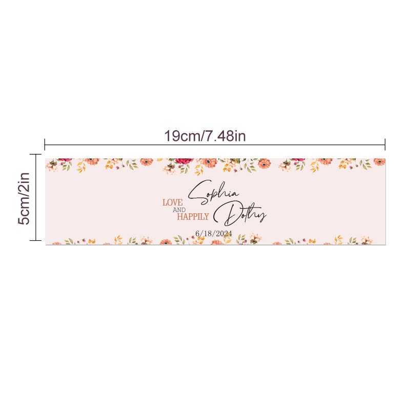 Personalized Wedding Water Bottle Labels Custom Name And Date Stickers Waterproof Bridal Shower Fav 1