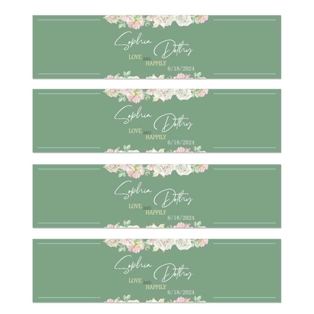 Personalized Wedding Water Bottle Labels Custom Name And Date Stickers Waterproof Bridal Shower Fav 8