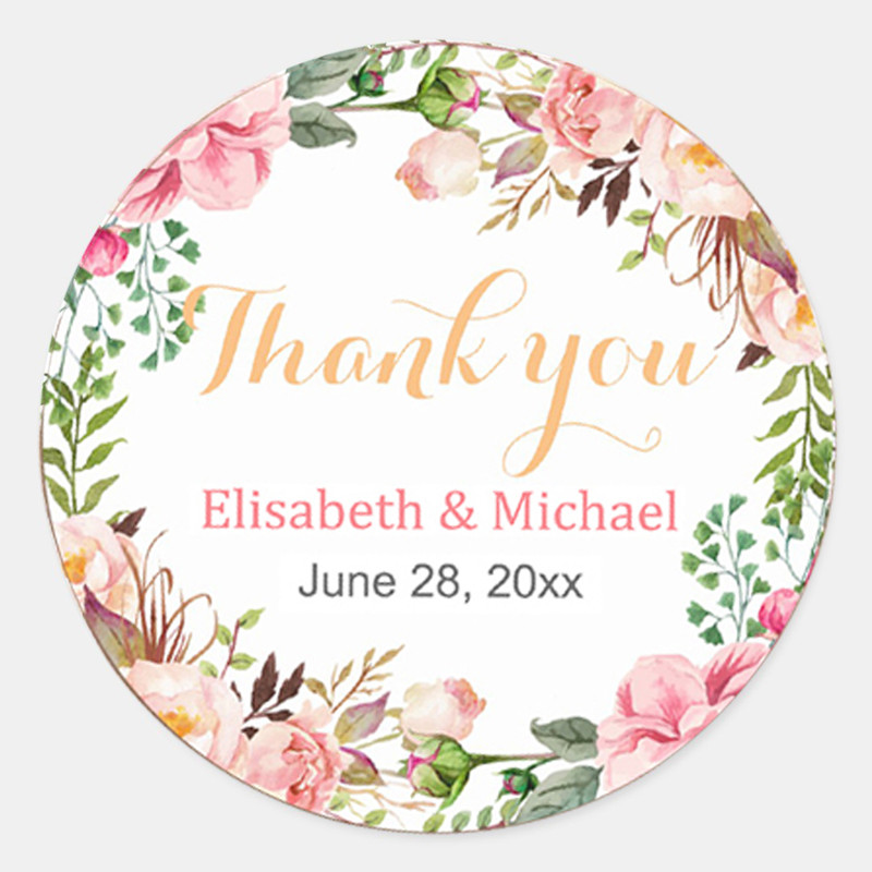 Personalized Waterproof Stickers Custom Wedding Birthday Invitation Labels Logo Design Gift Box And 8