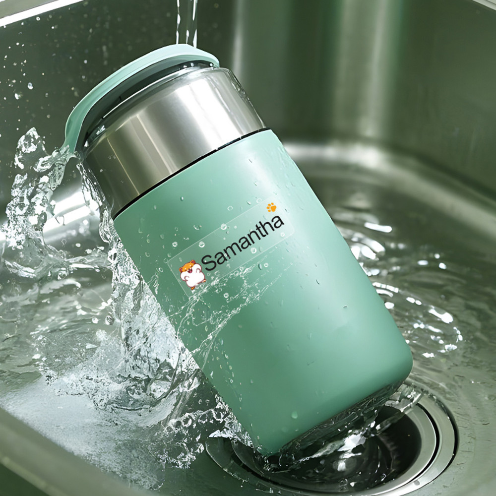 Custom Transparent Non Slip Stickers Waterproof Name Labels Personalized Design For School Supplies 4