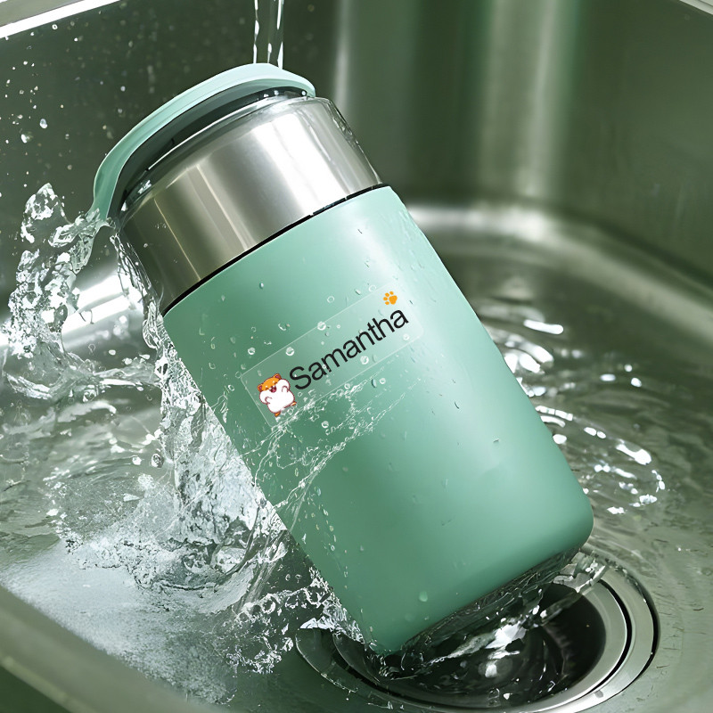 Custom Transparent Non Slip Stickers Waterproof Name Labels Personalized Design For School Supplies 4