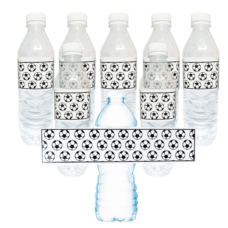 Personalized Kids Party Stickers, Sports Soccer Water Bottle Labels, Birthday Party Decoration for Kids
