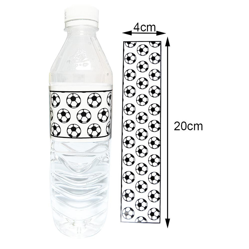 Personalized Kids Party Stickers, Sports Soccer Water Bottle Labels, Birthday Party Decoration for Kids