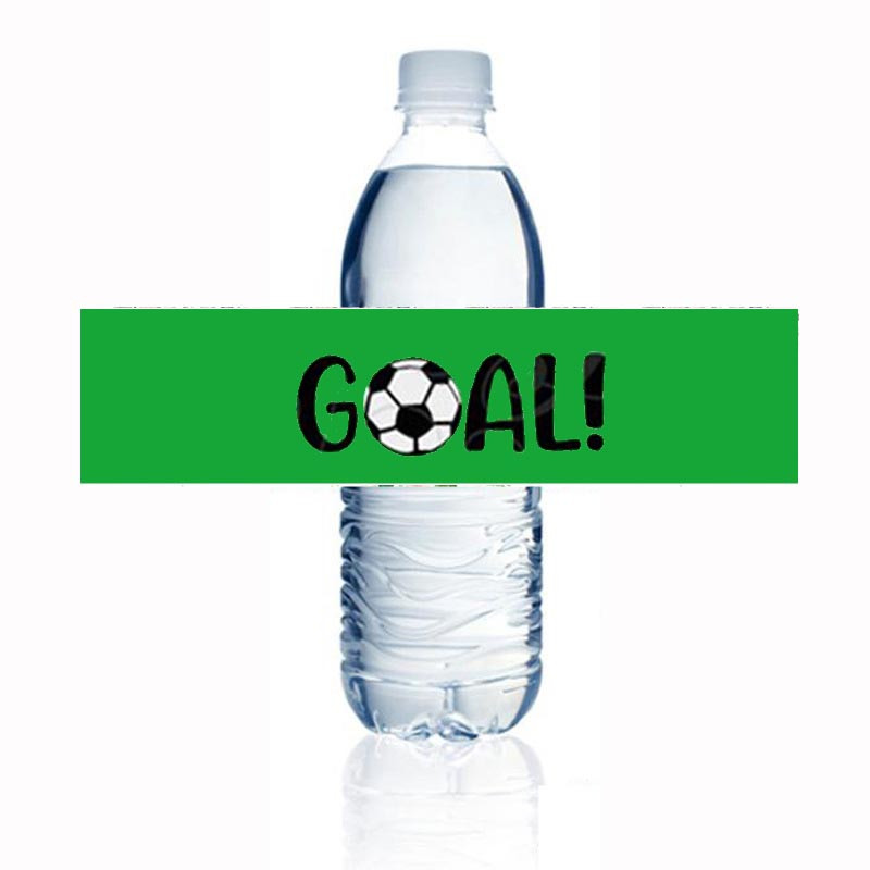 Personalized Kids Party Stickers, Sports Soccer Water Bottle Labels, Birthday Party Decoration for Kids