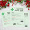 Christmas Fun Novelty Label, Wine Champagne Bottle Sticker, Fun Prescription Wine Label