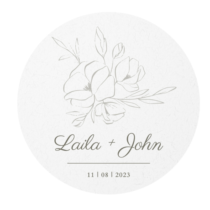 Custom Wedding Label Stickers, Groom and Bride Name Stickers, Personalized Wedding Gift Stickers